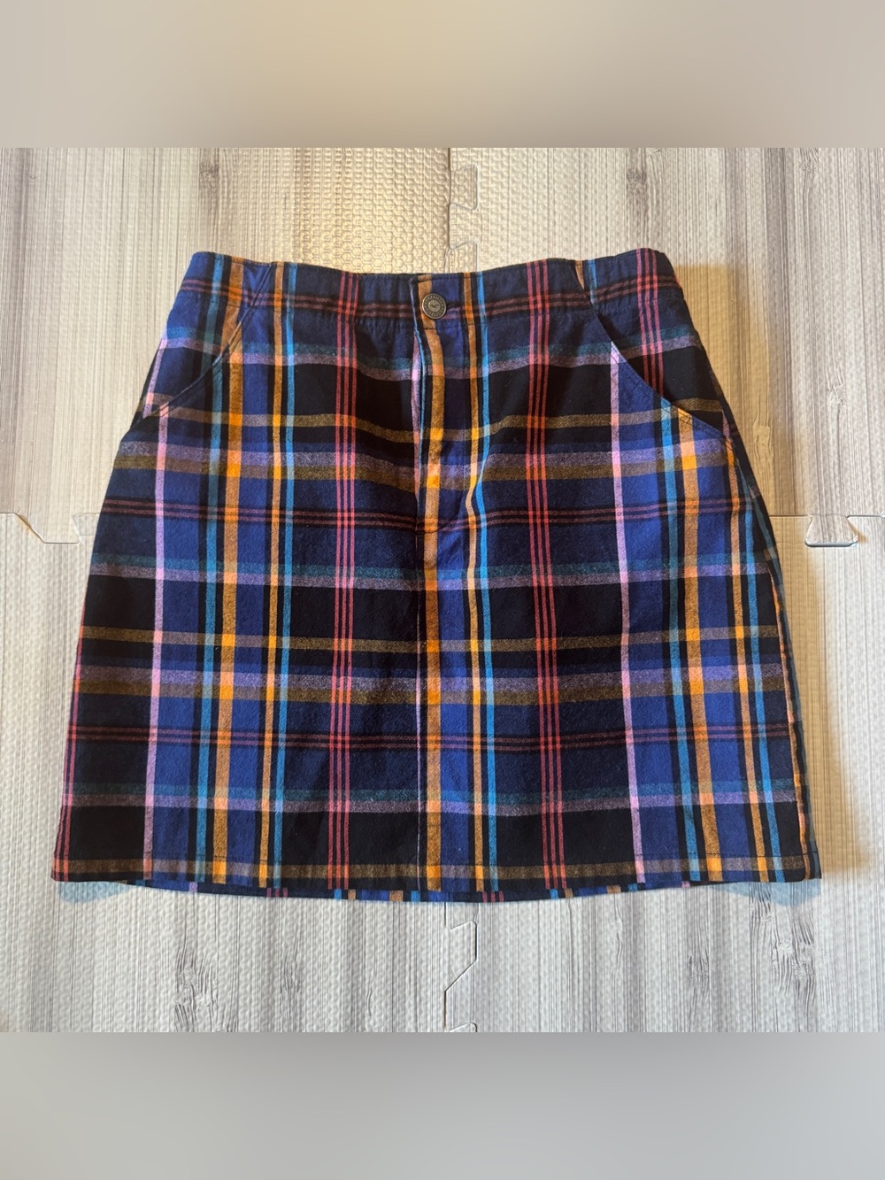 Hollister Women's Plaid Ultra‎ High Rise Mini Skirt